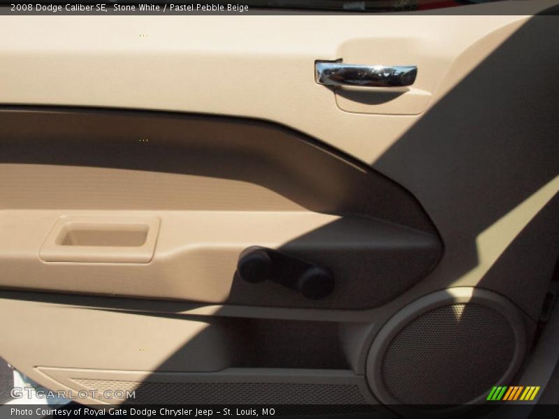 Stone White / Pastel Pebble Beige 2008 Dodge Caliber SE