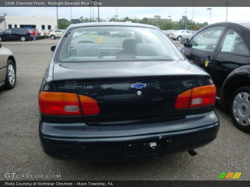Midnight Emerald Mica / Gray 1998 Chevrolet Prizm