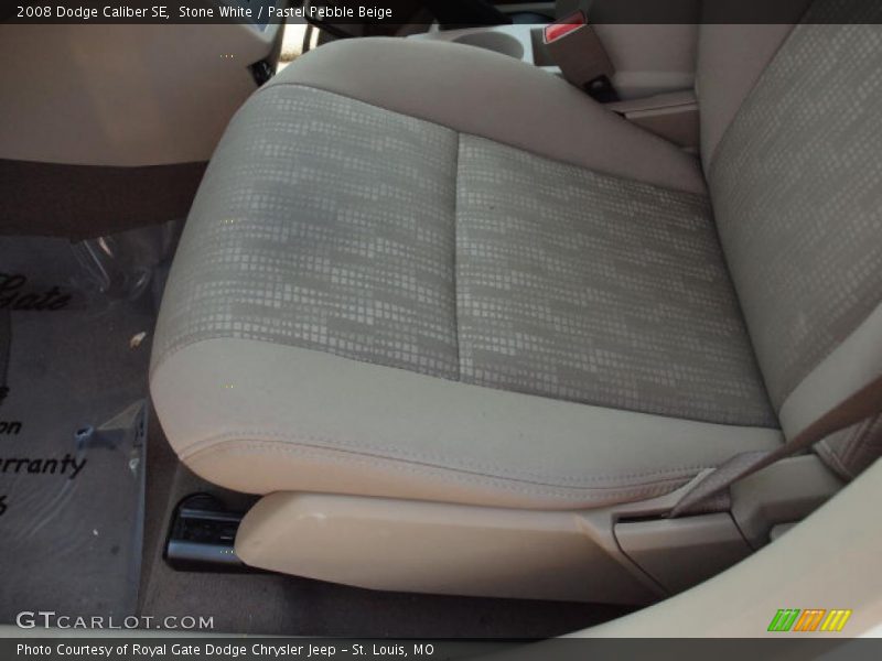 Stone White / Pastel Pebble Beige 2008 Dodge Caliber SE