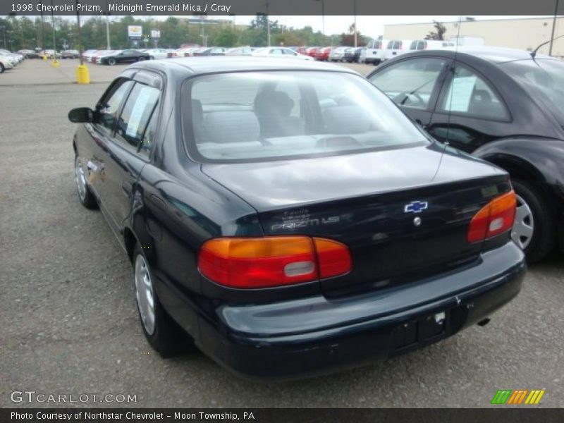 Midnight Emerald Mica / Gray 1998 Chevrolet Prizm