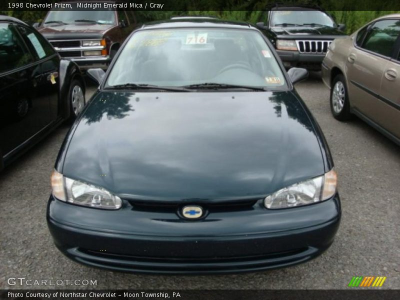 Midnight Emerald Mica / Gray 1998 Chevrolet Prizm