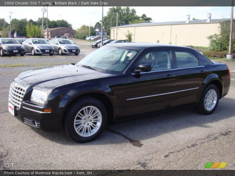 Brilliant Black / Dark Slate Gray 2009 Chrysler 300 Touring