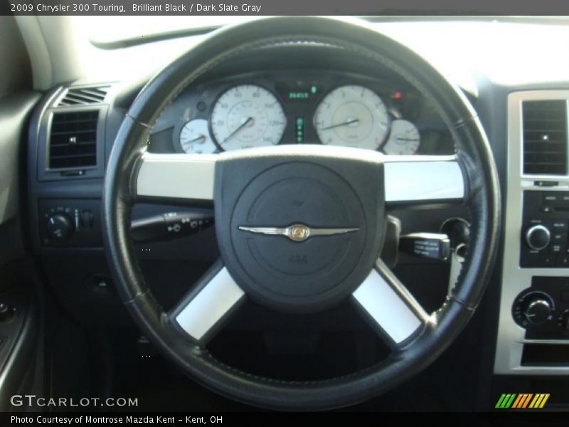 Brilliant Black / Dark Slate Gray 2009 Chrysler 300 Touring