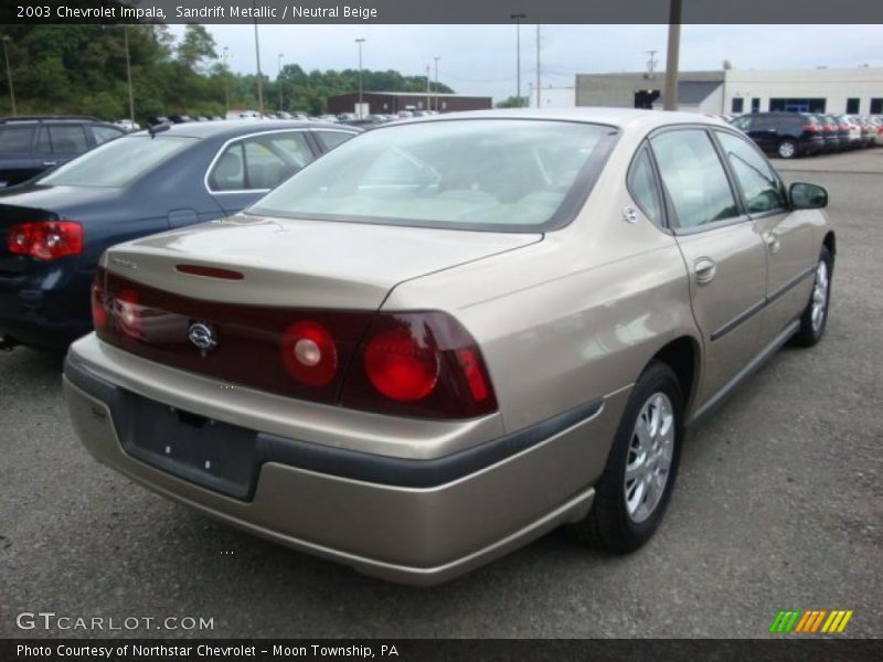 Sandrift Metallic / Neutral Beige 2003 Chevrolet Impala