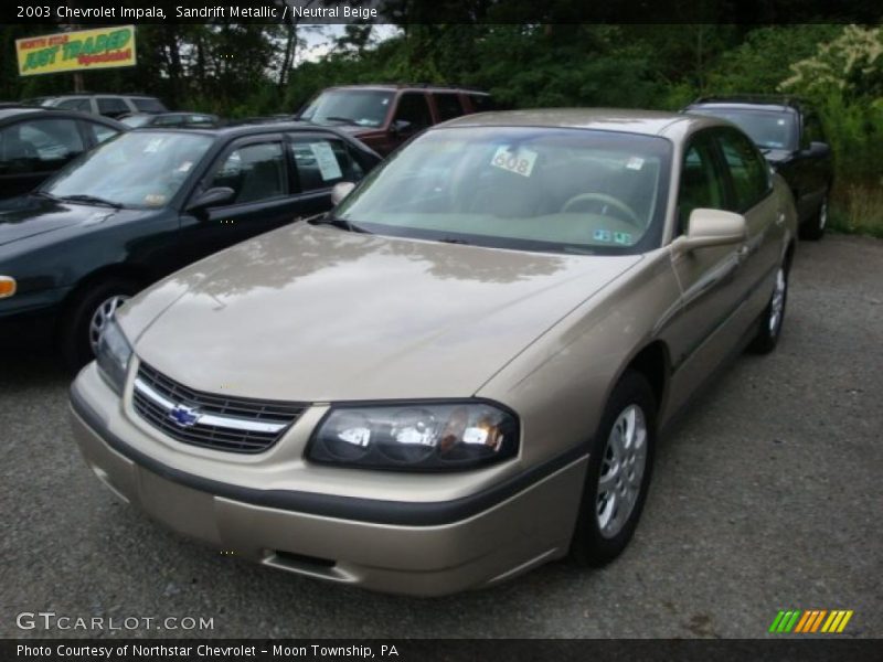 Sandrift Metallic / Neutral Beige 2003 Chevrolet Impala