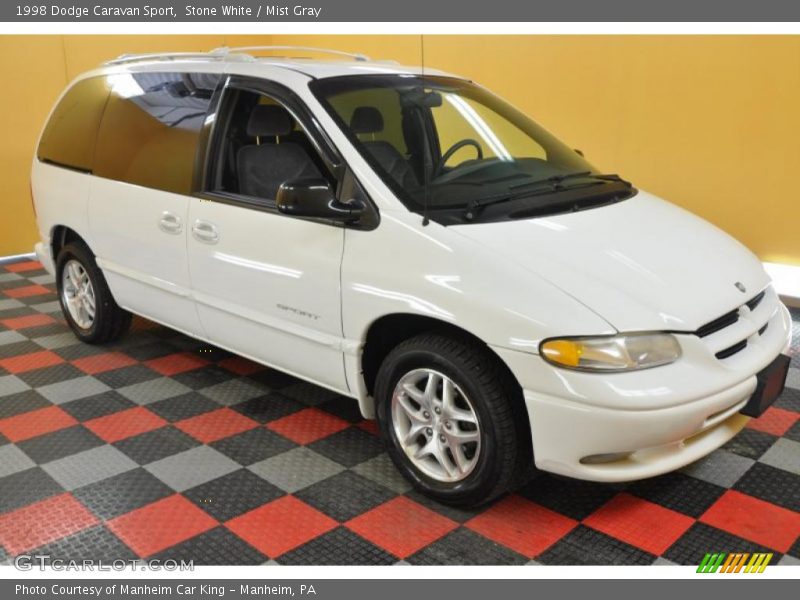 Stone White / Mist Gray 1998 Dodge Caravan Sport