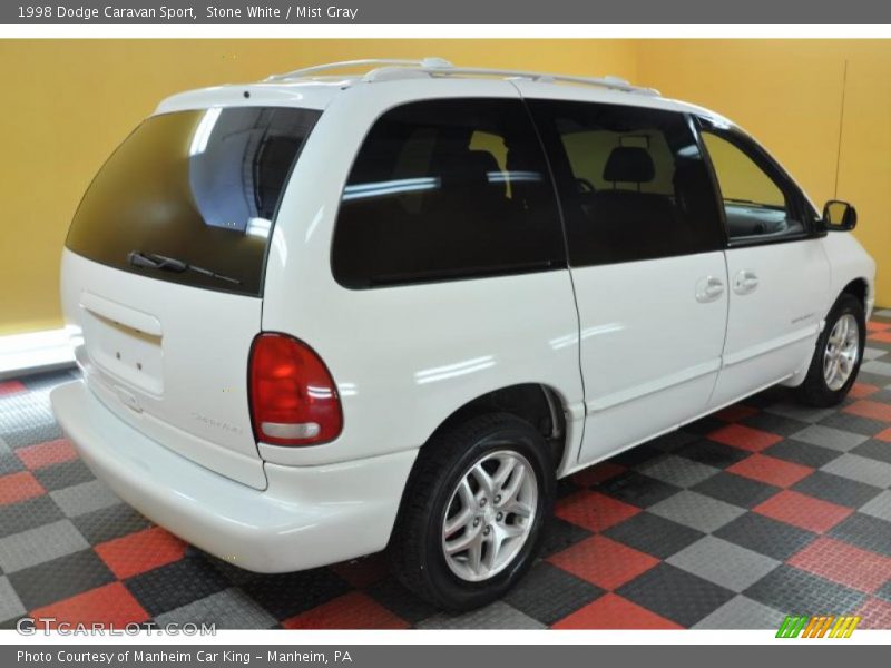 Stone White / Mist Gray 1998 Dodge Caravan Sport