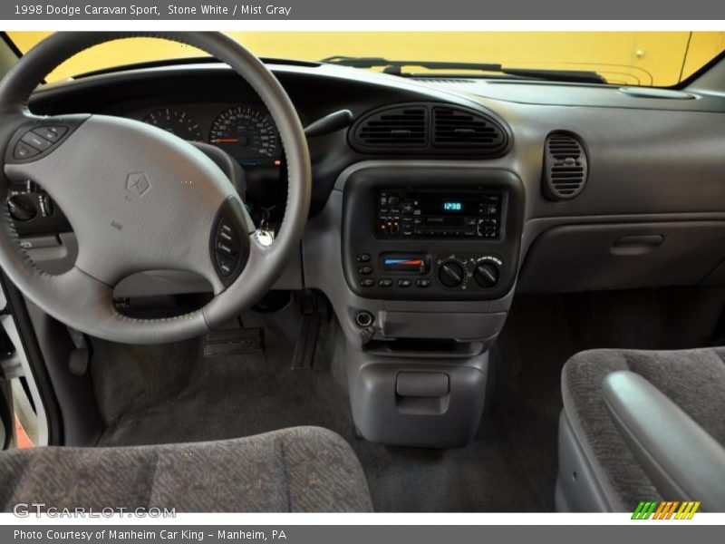 Stone White / Mist Gray 1998 Dodge Caravan Sport