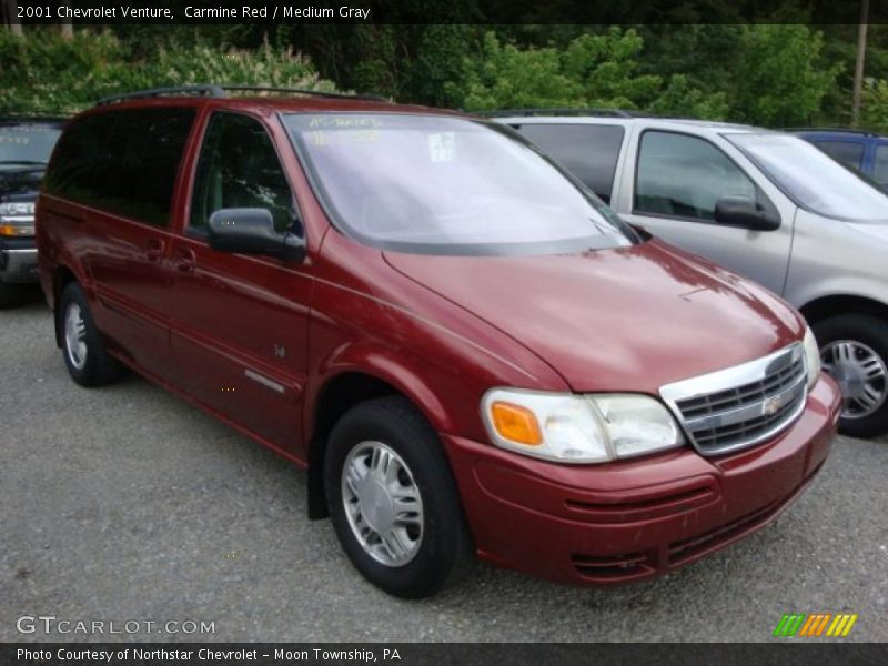Carmine Red / Medium Gray 2001 Chevrolet Venture