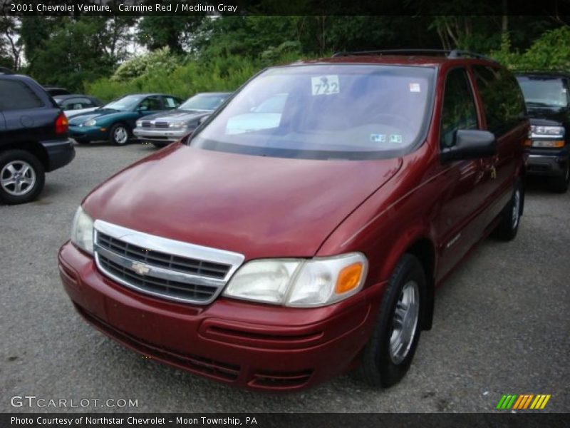 Carmine Red / Medium Gray 2001 Chevrolet Venture