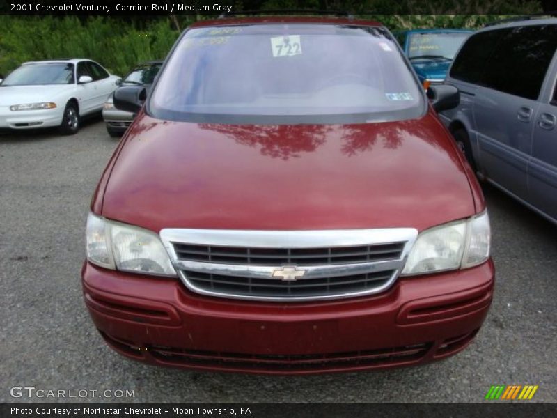 Carmine Red / Medium Gray 2001 Chevrolet Venture