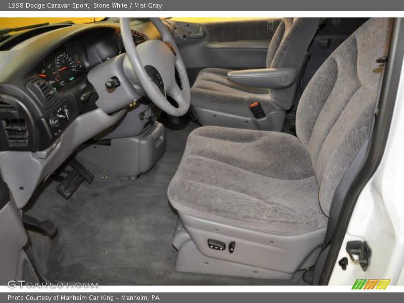 Stone White / Mist Gray 1998 Dodge Caravan Sport
