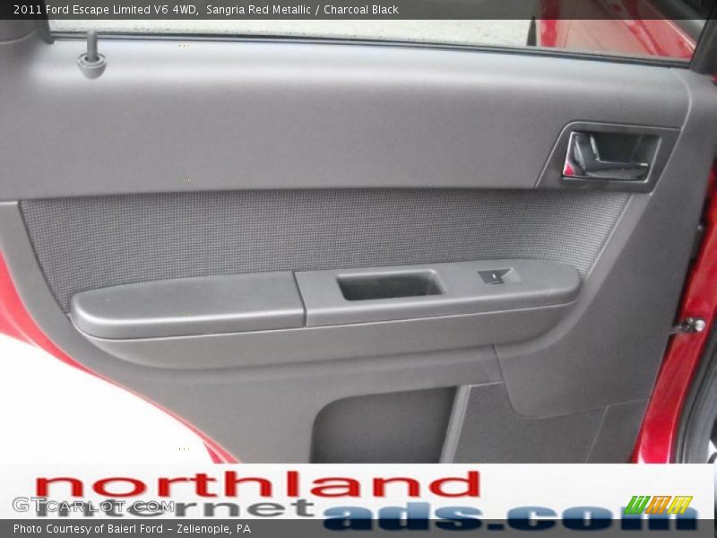 Sangria Red Metallic / Charcoal Black 2011 Ford Escape Limited V6 4WD
