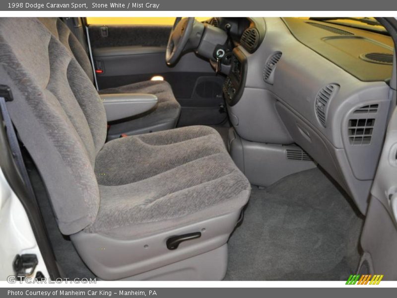 Stone White / Mist Gray 1998 Dodge Caravan Sport