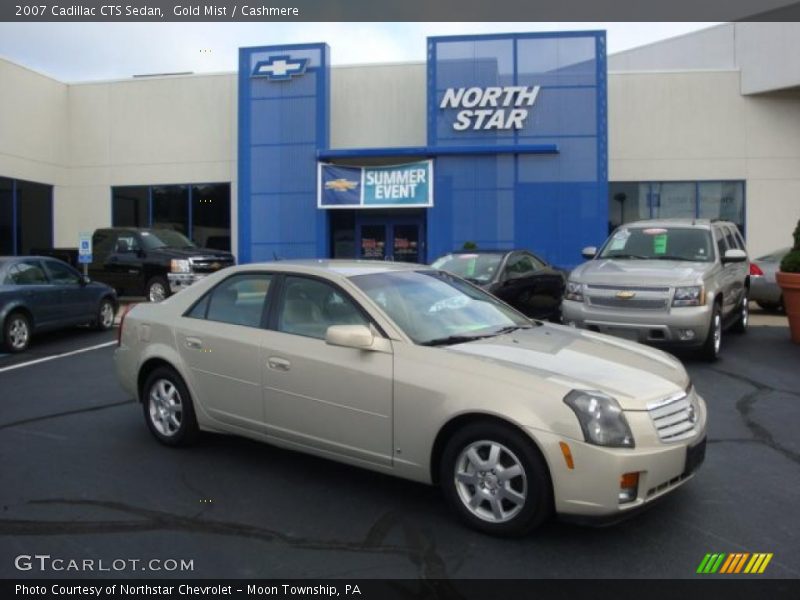 Gold Mist / Cashmere 2007 Cadillac CTS Sedan