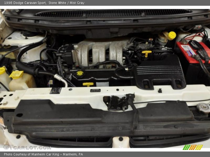 Stone White / Mist Gray 1998 Dodge Caravan Sport