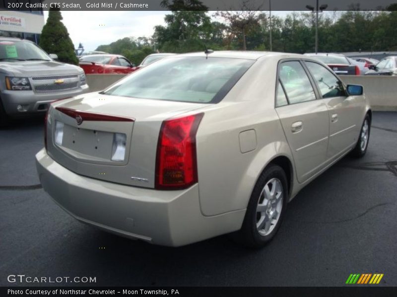Gold Mist / Cashmere 2007 Cadillac CTS Sedan