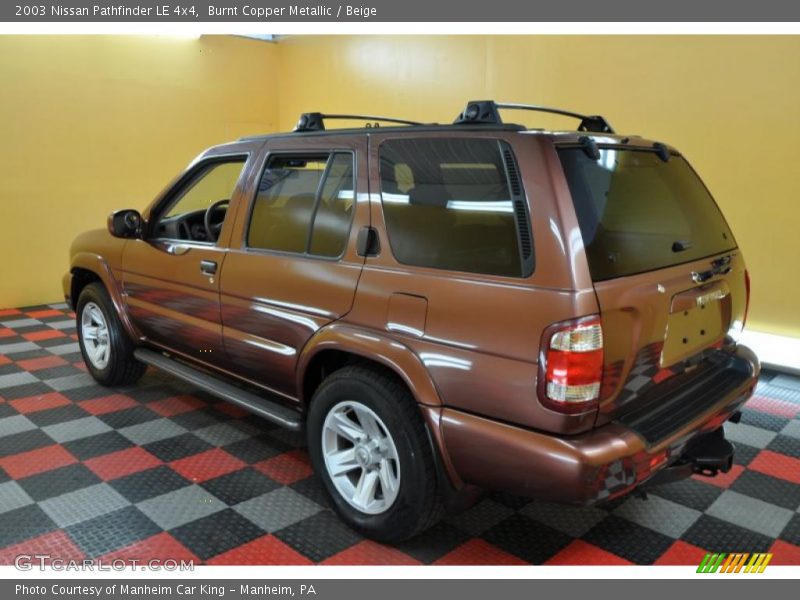 Burnt Copper Metallic / Beige 2003 Nissan Pathfinder LE 4x4