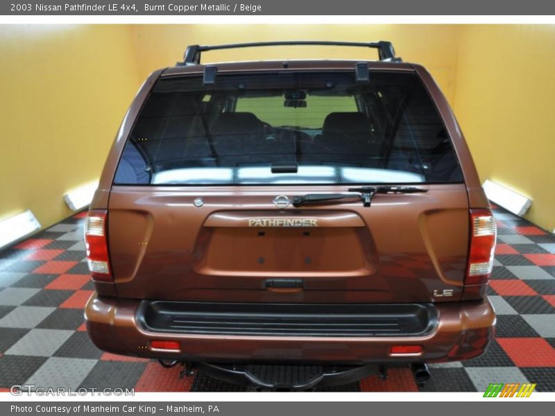 Burnt Copper Metallic / Beige 2003 Nissan Pathfinder LE 4x4