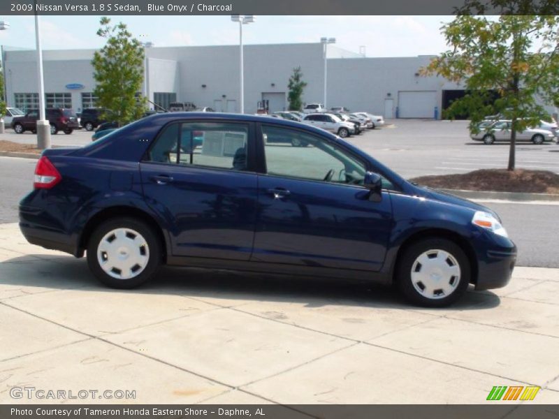 Blue Onyx / Charcoal 2009 Nissan Versa 1.8 S Sedan