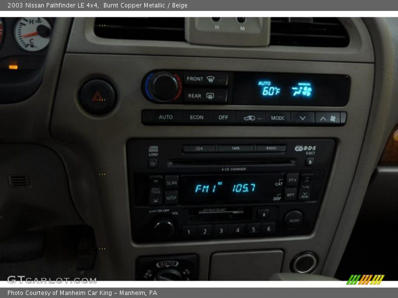 Burnt Copper Metallic / Beige 2003 Nissan Pathfinder LE 4x4