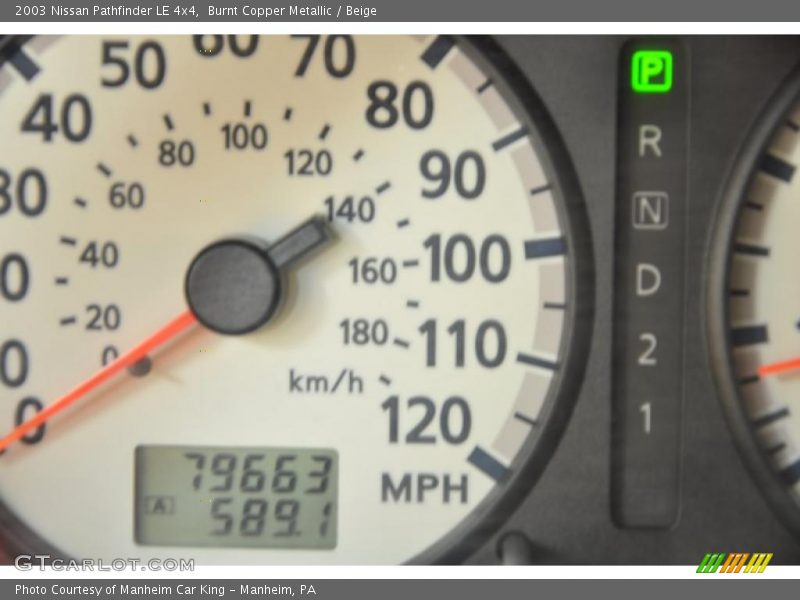 Burnt Copper Metallic / Beige 2003 Nissan Pathfinder LE 4x4