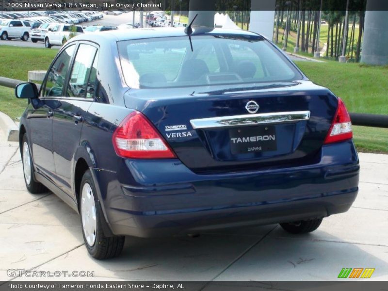 Blue Onyx / Charcoal 2009 Nissan Versa 1.8 S Sedan