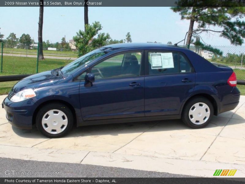 Blue Onyx / Charcoal 2009 Nissan Versa 1.8 S Sedan