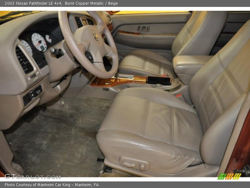 Burnt Copper Metallic / Beige 2003 Nissan Pathfinder LE 4x4