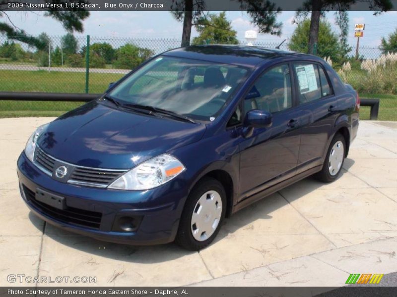 Blue Onyx / Charcoal 2009 Nissan Versa 1.8 S Sedan