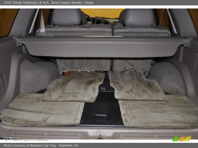 Burnt Copper Metallic / Beige 2003 Nissan Pathfinder LE 4x4