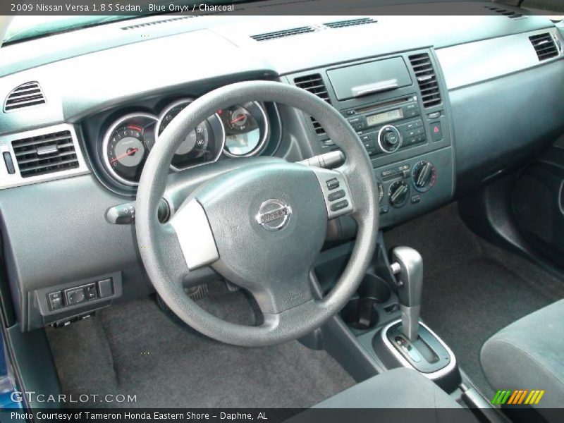 Blue Onyx / Charcoal 2009 Nissan Versa 1.8 S Sedan