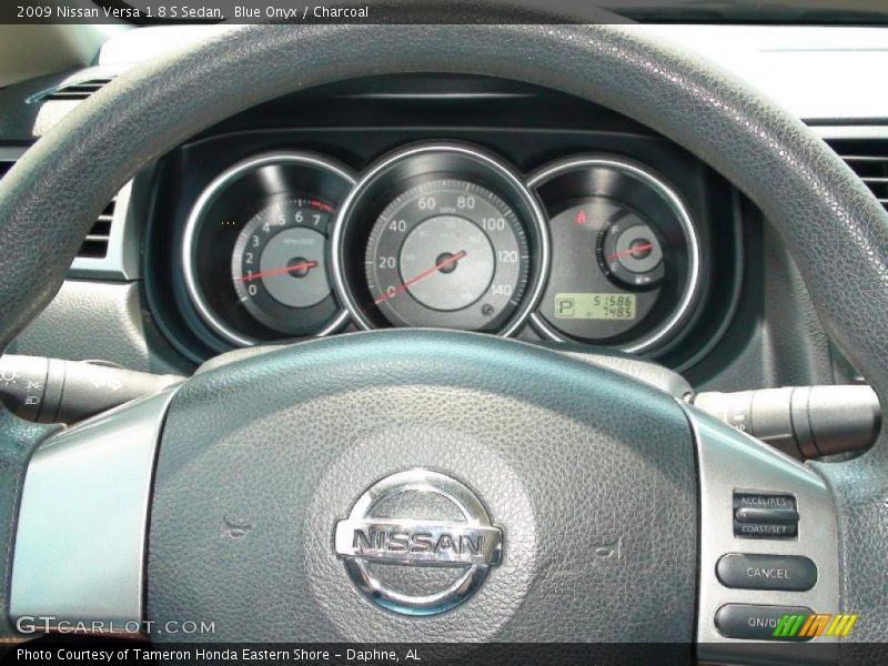 Blue Onyx / Charcoal 2009 Nissan Versa 1.8 S Sedan