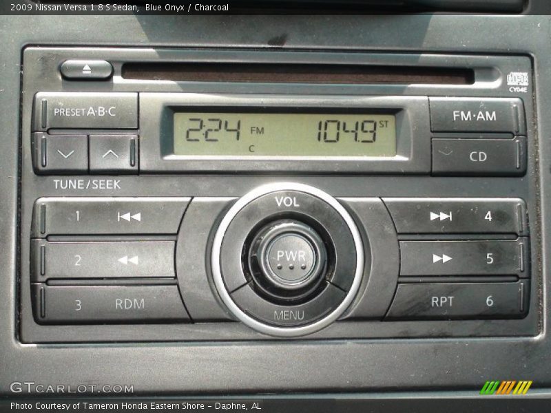 Blue Onyx / Charcoal 2009 Nissan Versa 1.8 S Sedan