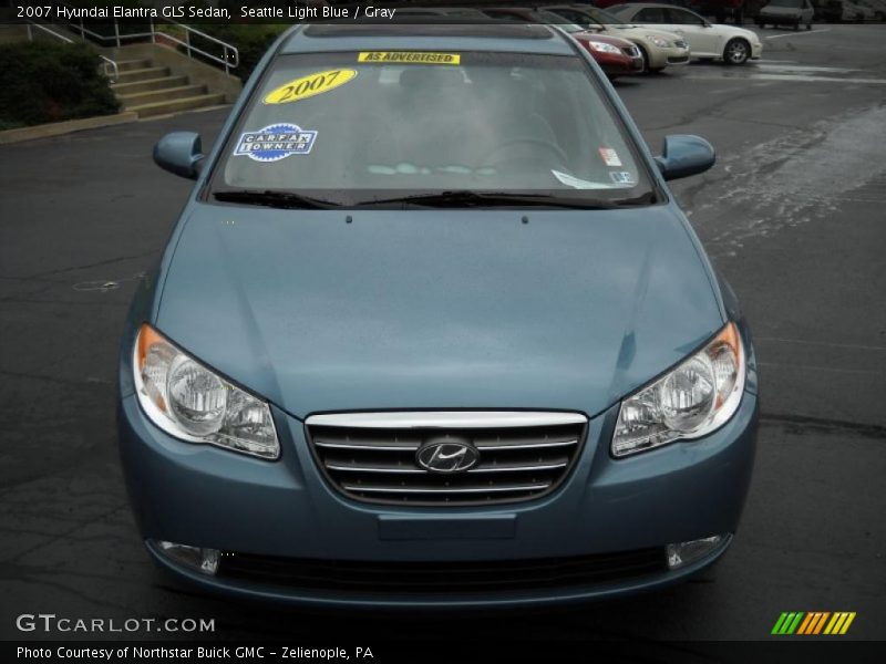 Seattle Light Blue / Gray 2007 Hyundai Elantra GLS Sedan
