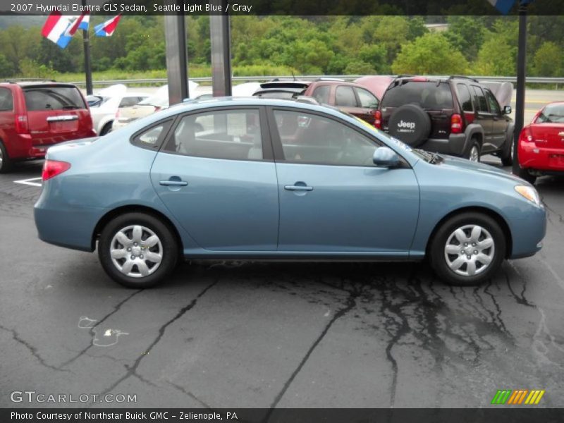 Seattle Light Blue / Gray 2007 Hyundai Elantra GLS Sedan