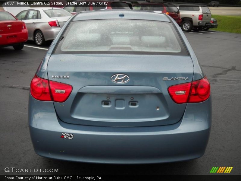 Seattle Light Blue / Gray 2007 Hyundai Elantra GLS Sedan