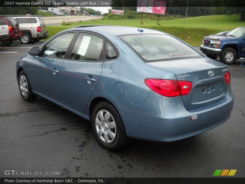 Seattle Light Blue / Gray 2007 Hyundai Elantra GLS Sedan