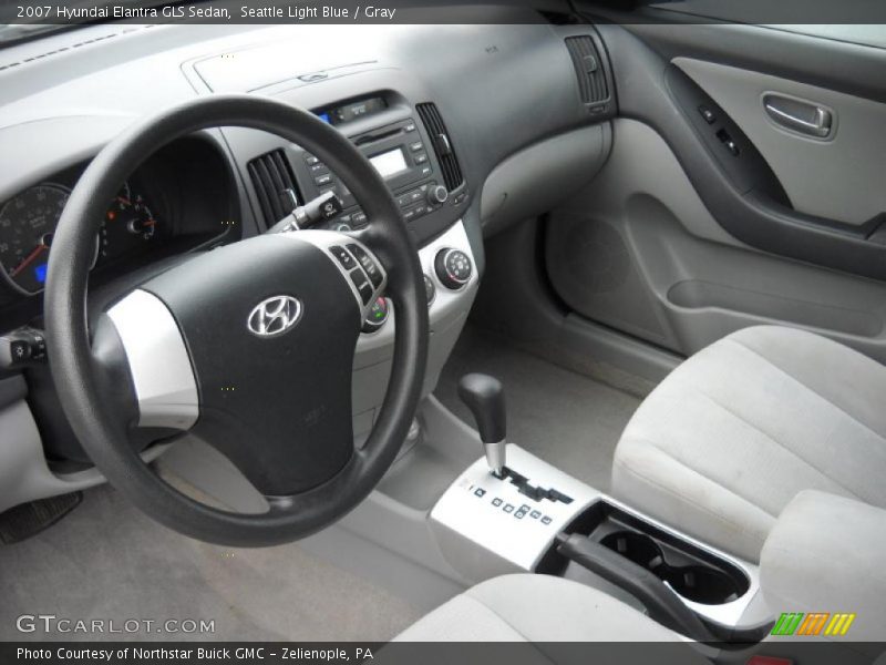 Seattle Light Blue / Gray 2007 Hyundai Elantra GLS Sedan