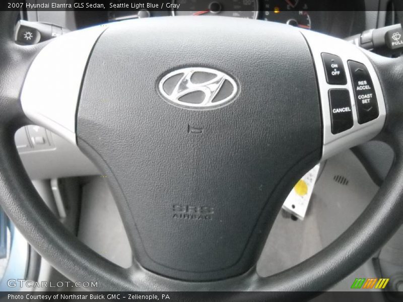 Seattle Light Blue / Gray 2007 Hyundai Elantra GLS Sedan
