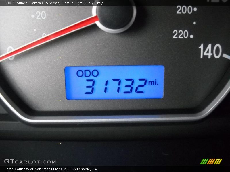 Seattle Light Blue / Gray 2007 Hyundai Elantra GLS Sedan
