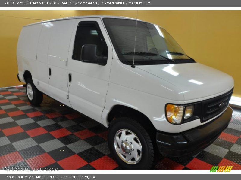 Oxford White / Medium Flint 2003 Ford E Series Van E350 Super Duty Commercial