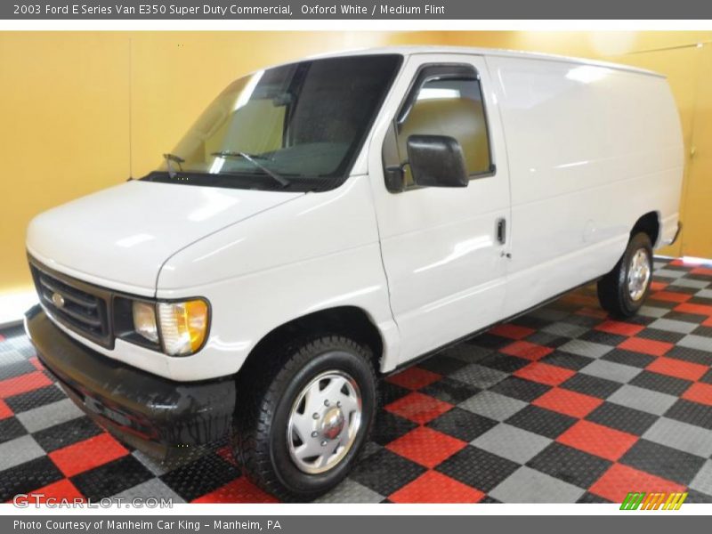 Oxford White / Medium Flint 2003 Ford E Series Van E350 Super Duty Commercial