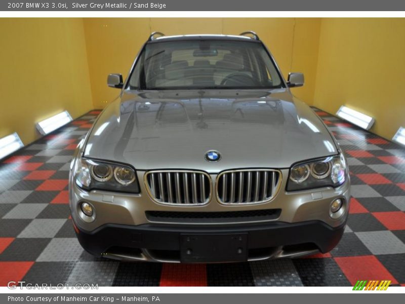 Silver Grey Metallic / Sand Beige 2007 BMW X3 3.0si