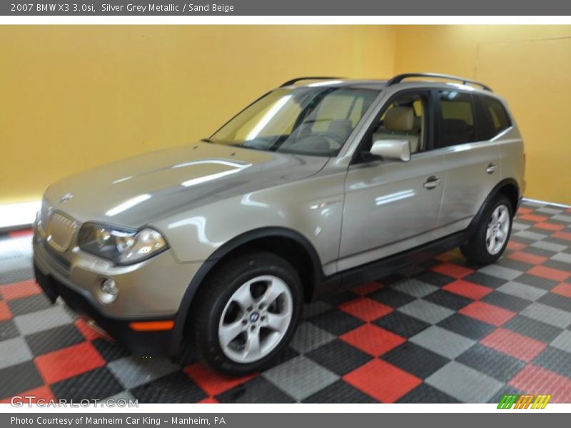 Silver Grey Metallic / Sand Beige 2007 BMW X3 3.0si
