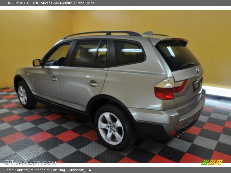 Silver Grey Metallic / Sand Beige 2007 BMW X3 3.0si