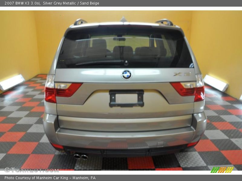 Silver Grey Metallic / Sand Beige 2007 BMW X3 3.0si