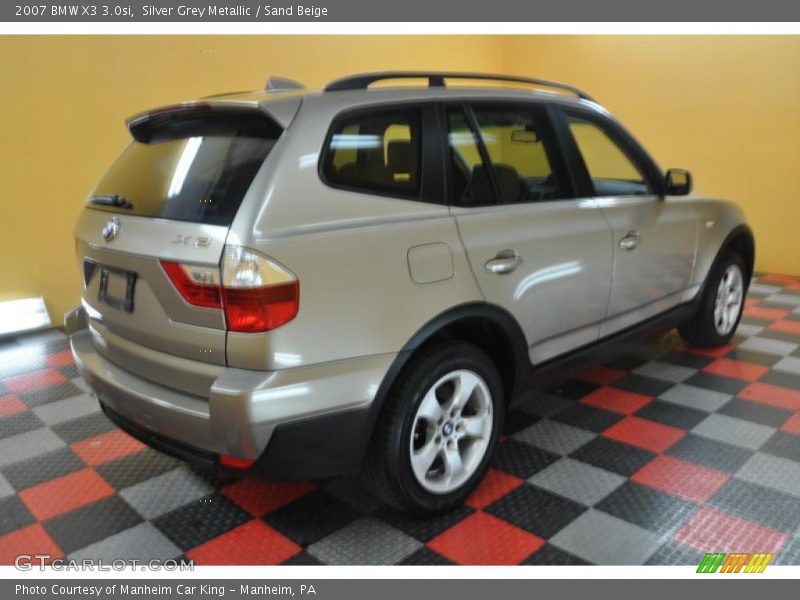 Silver Grey Metallic / Sand Beige 2007 BMW X3 3.0si