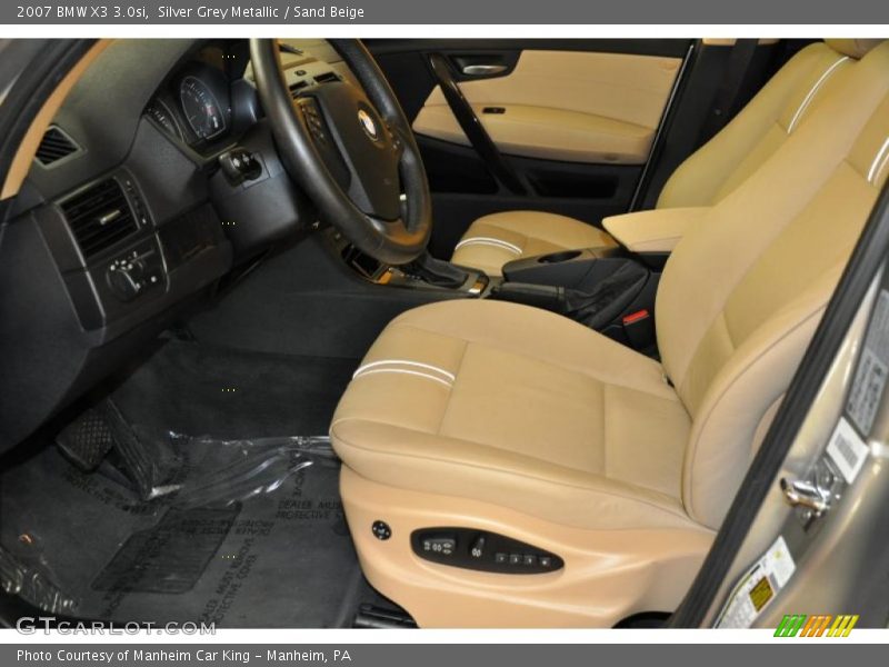 Silver Grey Metallic / Sand Beige 2007 BMW X3 3.0si