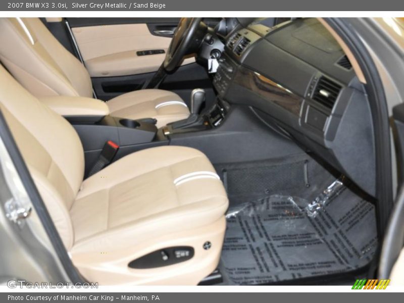 Silver Grey Metallic / Sand Beige 2007 BMW X3 3.0si